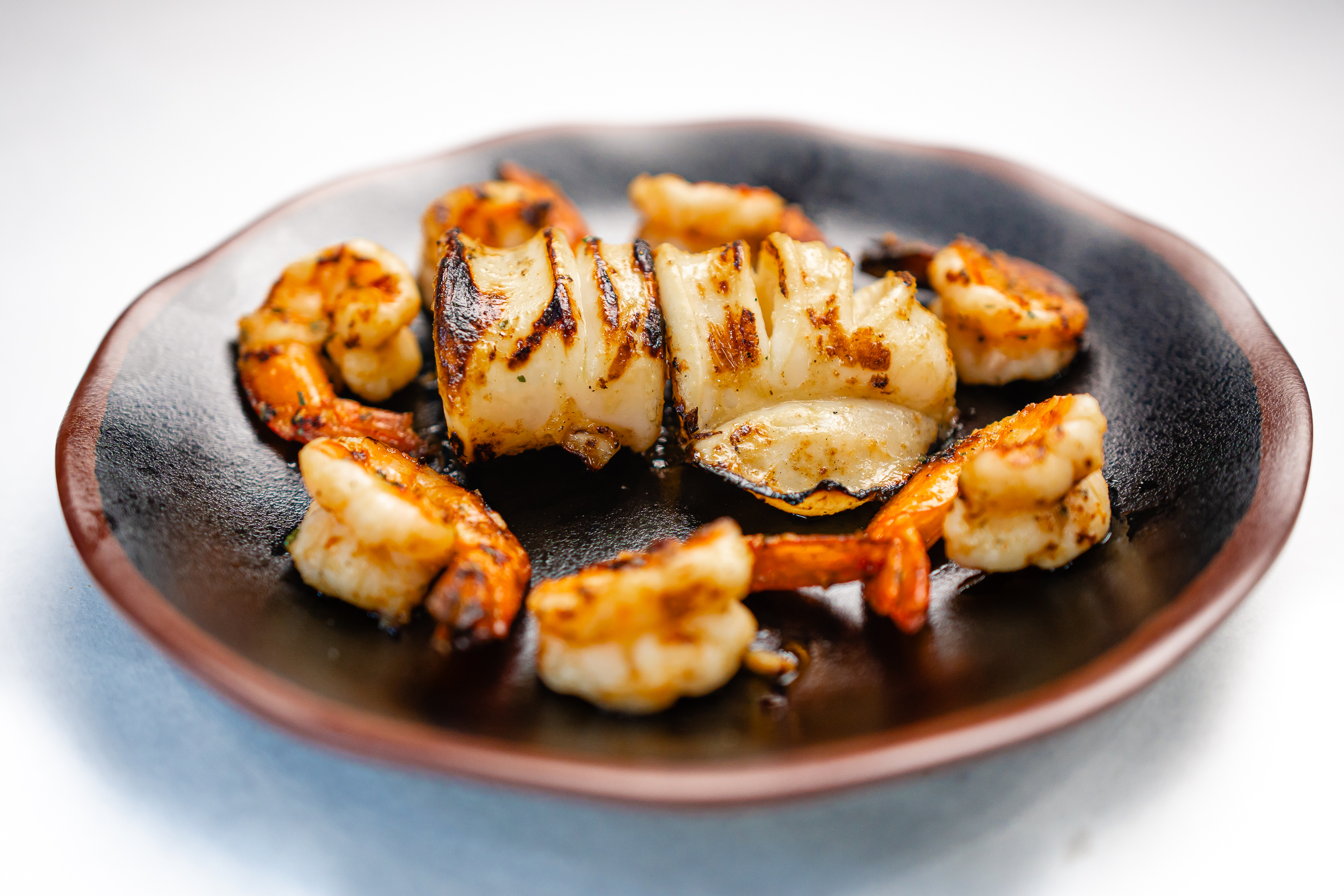 Mixed Grilled Calamari and Shrimp